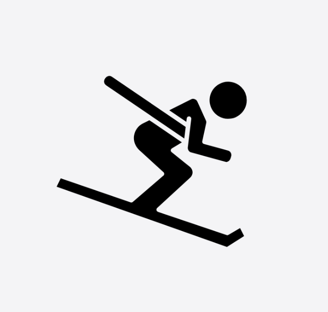 icon of a skier